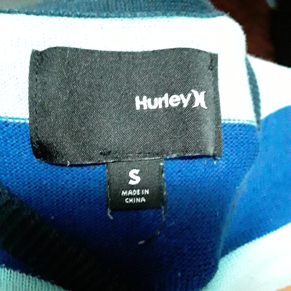 Hurley Mens/Unisex Small Striped Crewneck Sweater - Picture 9 of 11